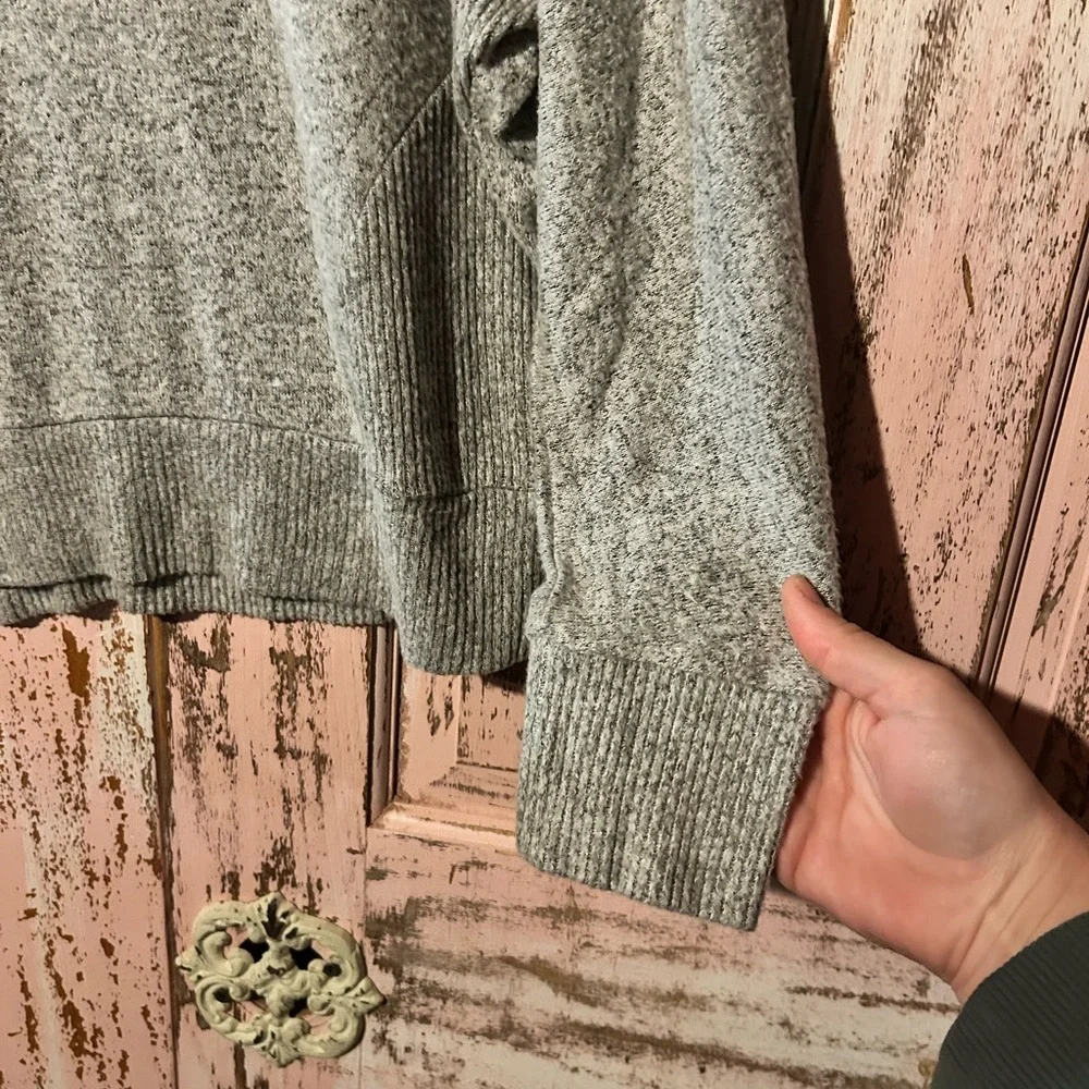 Olivia Rae Gray Hooded Pullover Sweatshirt